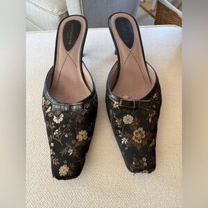 Paisley Print Mules